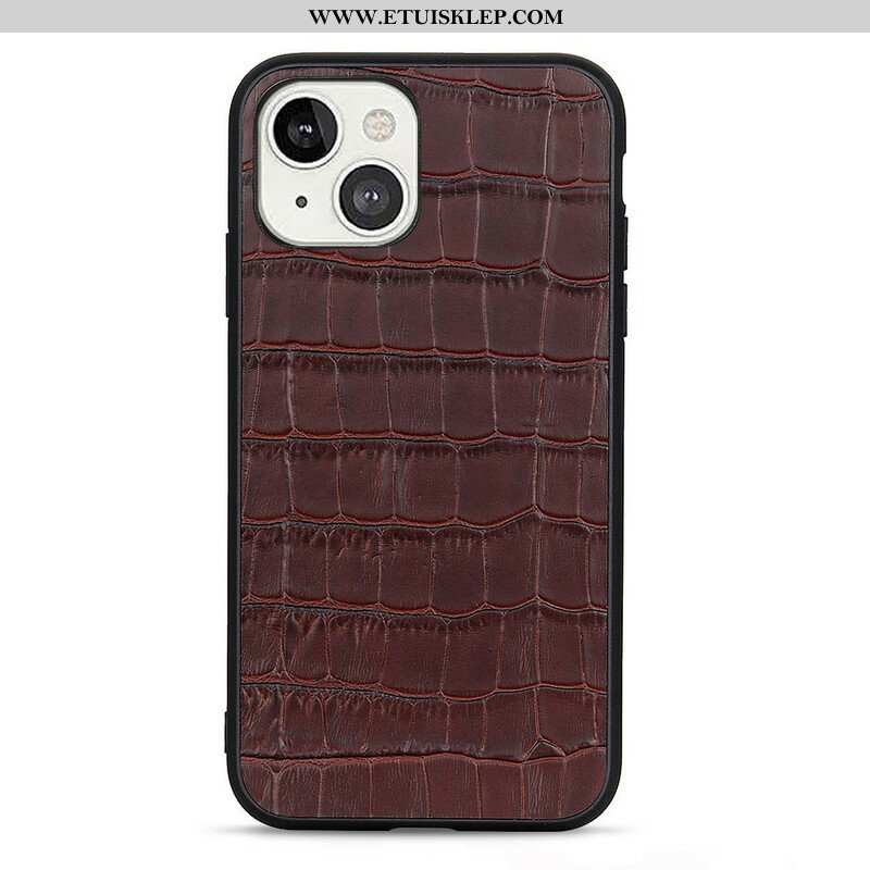 Etui do iPhone 13 Mini Oryginalna Skóra Krokodyla